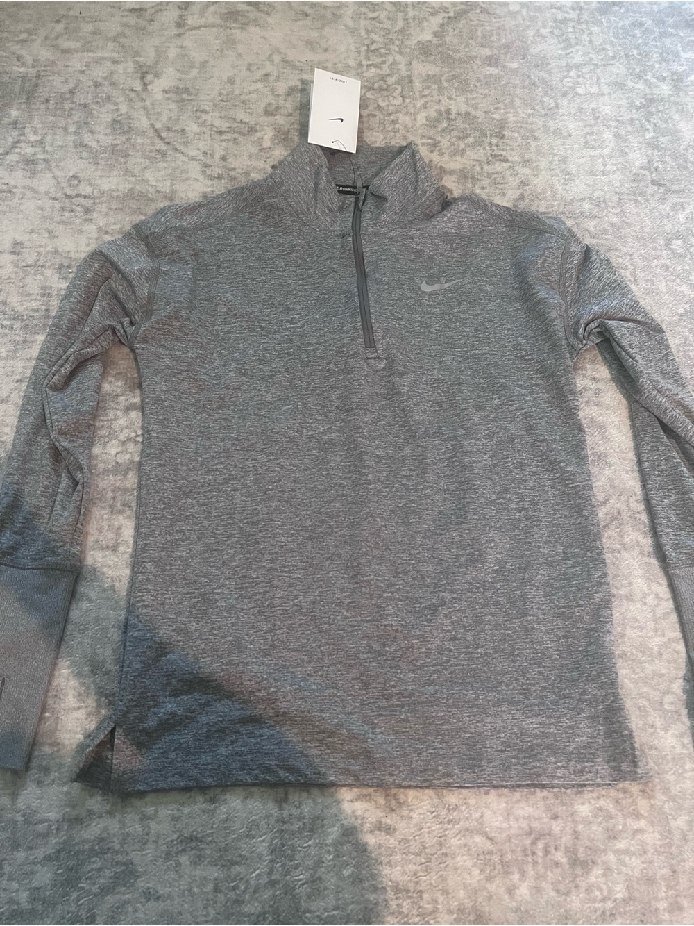 Nike Heather Gray Women's Running Quarter-Zip